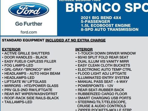 Used 2021 Ford Bronco Sport Big Bend image 17