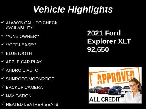 Used 2021 Ford Explorer XLT w/ Equipment Group 202A AWD/4WD image 9