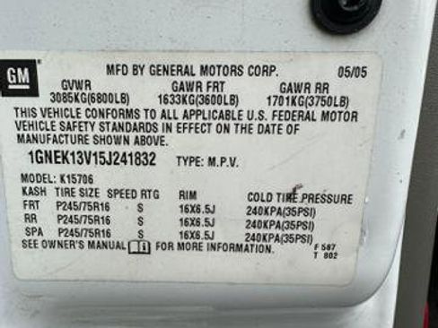 Used 2005 Chevrolet Tahoe 4WD w/ Skid Plate Package image 20