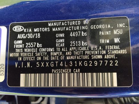 Used 2019 Kia Optima S w/ S Panoramic Sunroof Package image 33