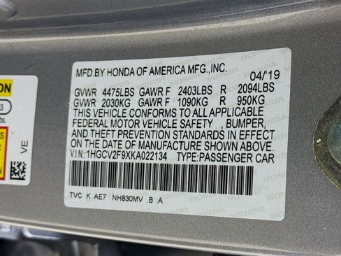 Used 2019 Honda Accord Touring image 39