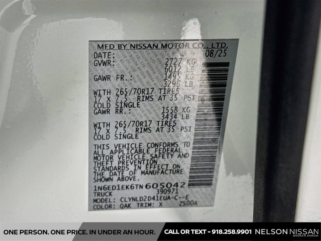 Certified 2026 Nissan Frontier PRO-4X w/ Pro-4x Convenience Package AWD/4WD image 30