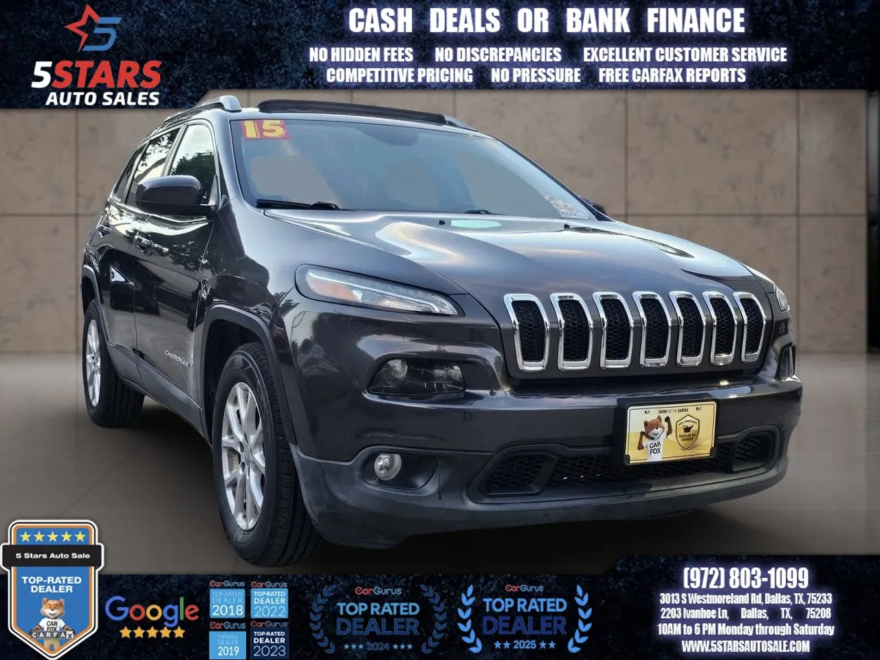 Used 2015 Jeep Cherokee Latitude w/ Comfort/Convenience Group AWD/4WD image 1