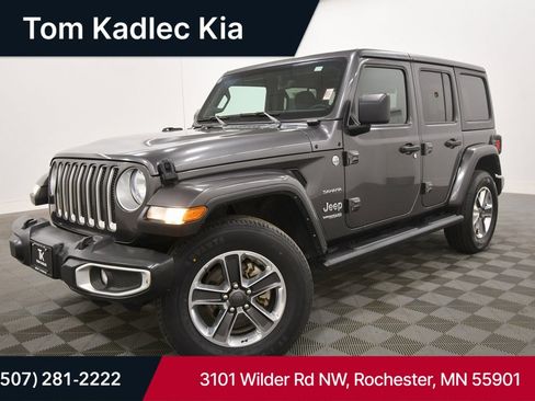 Used 2022 Jeep Wrangler Unlimited Sahara w/ Cold Weather Group image 1