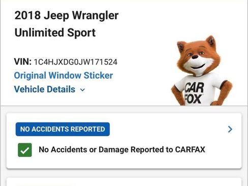 Used 2018 Jeep Wrangler Unlimited Sport AWD/4WD image 4