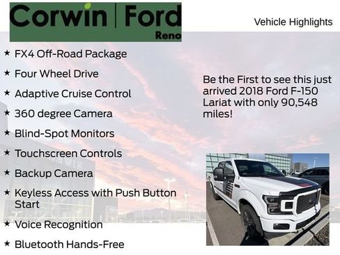 Used 2018 Ford F150 Lariat w/ Equipment Group 502A Luxury AWD/4WD image 4