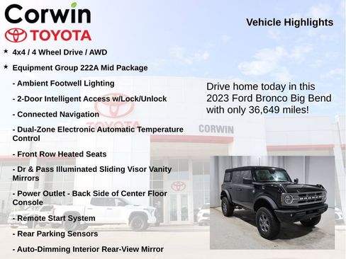 Used 2023 Ford Bronco Big Bend image 6