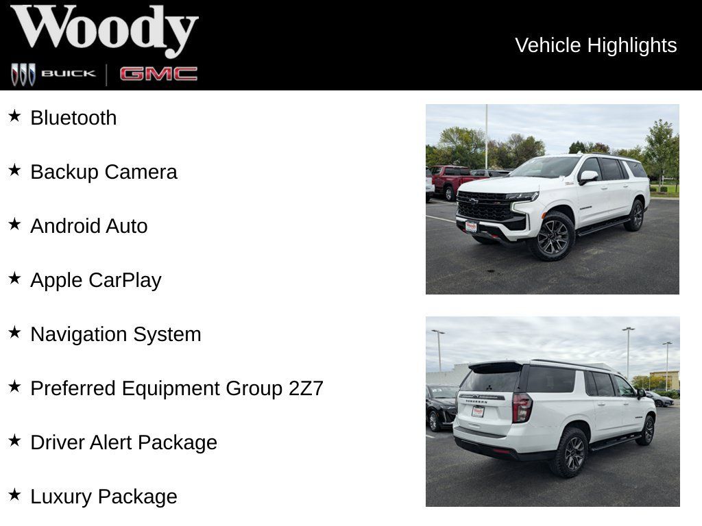 Certified 2023 Chevrolet Suburban Z71 w/ Luxury Package AWD/4WD image 3