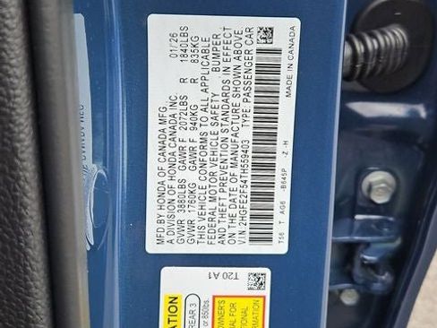 New 2026 Honda Civic Sport image 14