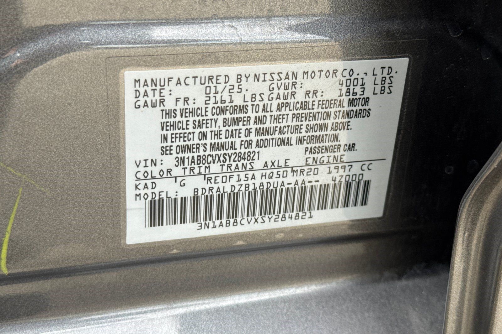 Used 2025 Nissan Sentra SV FWD image 24