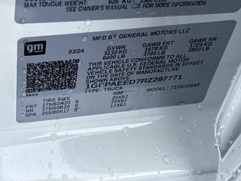 Certified 2024 Chevrolet Silverado 1500 LTZ image 3