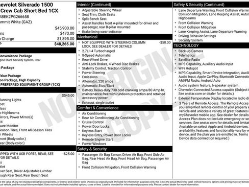 Used 2023 Chevrolet Silverado 1500 Custom RWD image 34