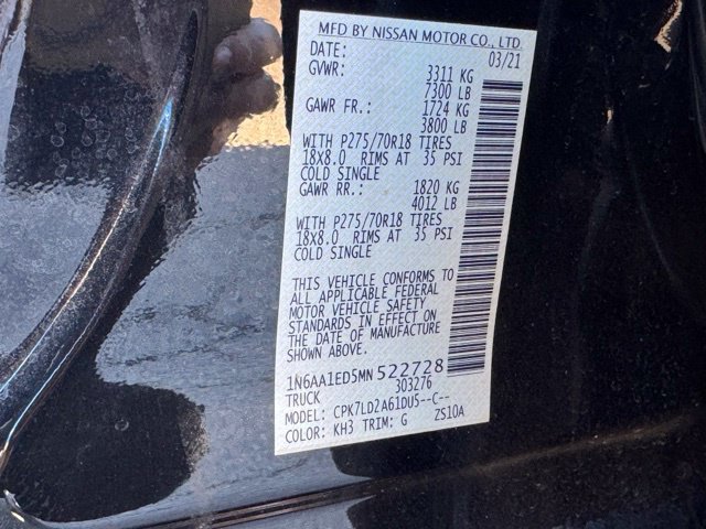 Used 2021 Nissan Titan PRO-4X w/ Off Road Protection Package AWD/4WD image 22