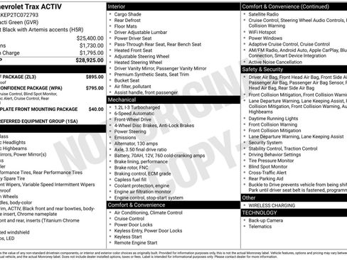 New 2026 Chevrolet Trax ACTIV w/ Sunroof Package image 3