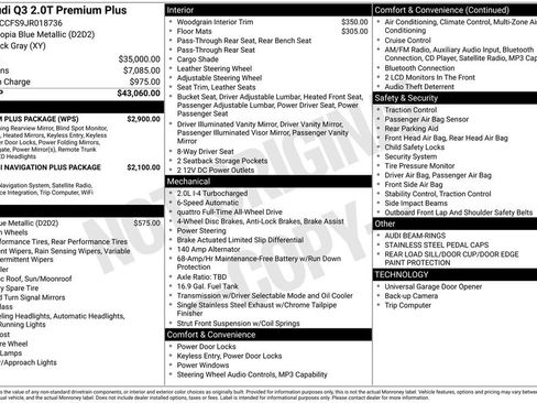 Used 2018 Audi Q3 2.0T Premium Plus w/ Premium Plus Package image 4