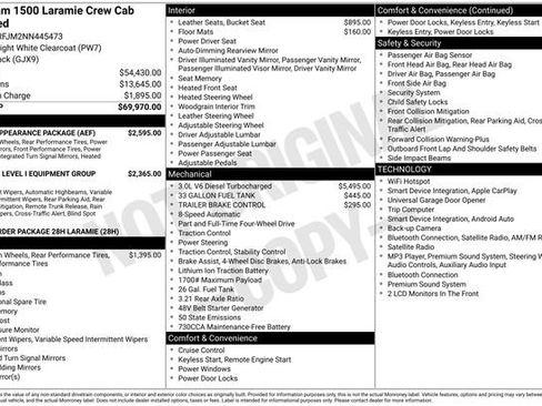 Used 2022 RAM 1500 Laramie w/ Sport Appearance Package AWD/4WD image 8