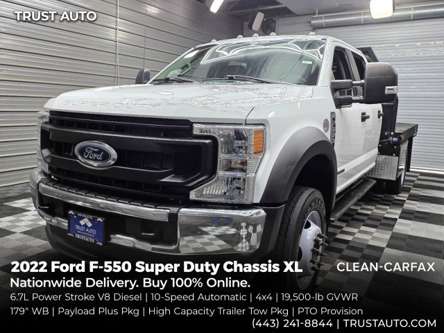 Used 2022 Ford F550 4x4 Crew Cab Super Duty w/ Power Equipment Group image 1