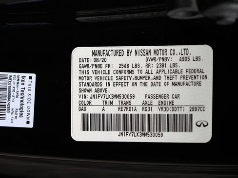 Used 2021 INFINITI Q60 Red Sport 400 w/ Cargo Package RWD image 42