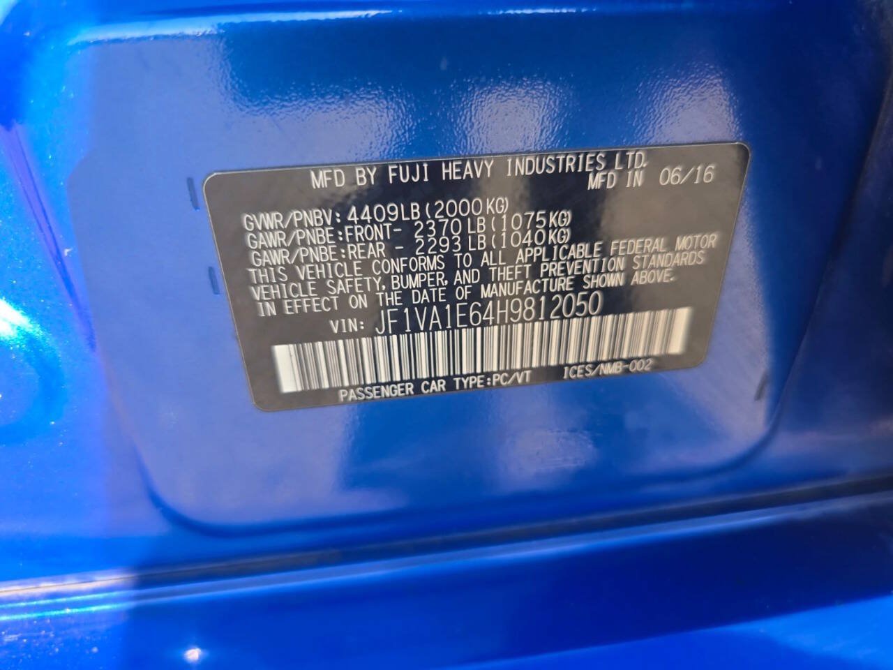 Used 2017 Subaru WRX Premium AWD/4WD image 62