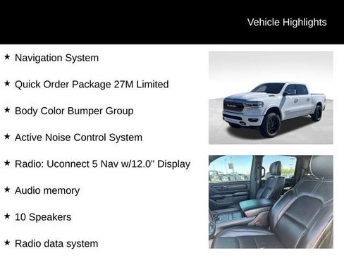 Used 2022 RAM 1500 Limited w/ Body Color Bumper Group AWD/4WD image 8
