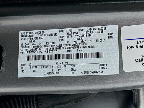 Used 2023 Ford F150 XLT w/ Equipment Group 302A High image 12