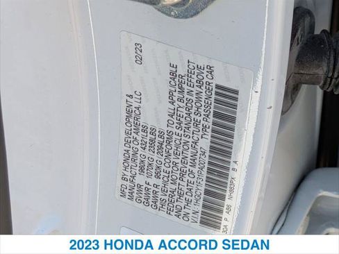 Certified 2023 Honda Accord EX image 26