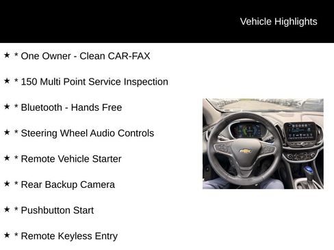 Used 2017 Chevrolet Volt LT w/ Comfort Package FWD image 2