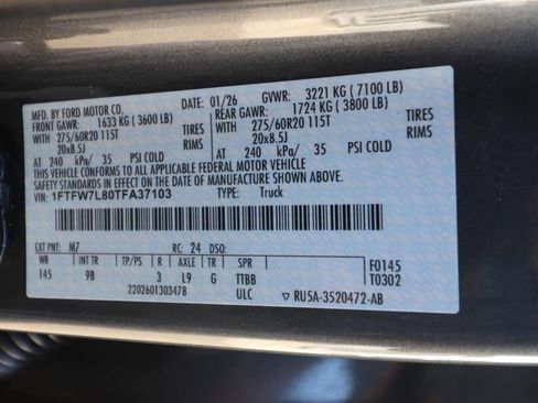 New 2026 Ford F150 Platinum w/ Equipment Group 700A Standard AWD/4WD image 23