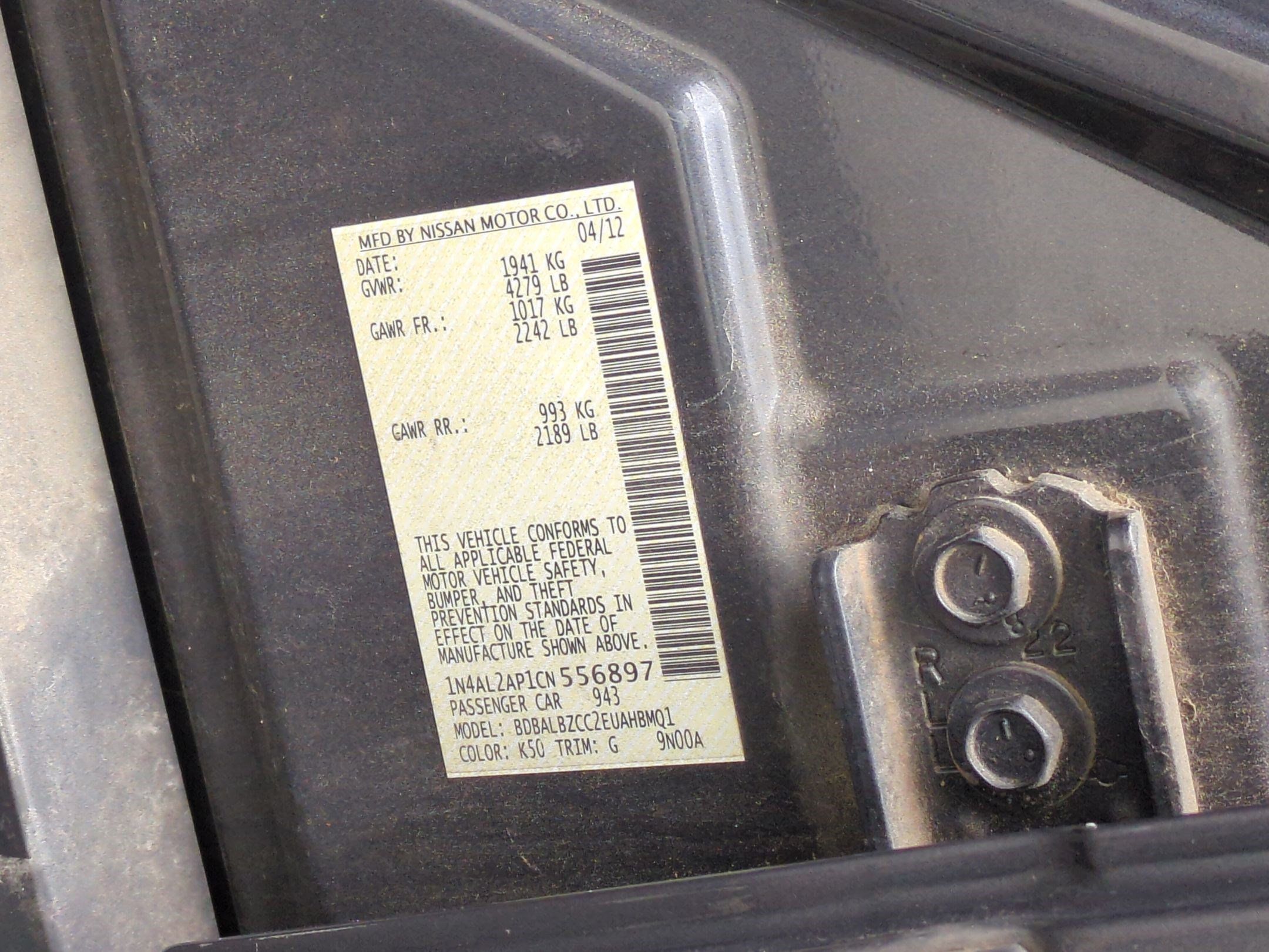 Used 2012 Nissan Altima 2.5 SL w/ 2.5SL Pkg FWD image 32