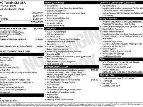 Certified 2022 GMC Terrain SLE w/ Driver Convenience Package AWD/4WD image 5