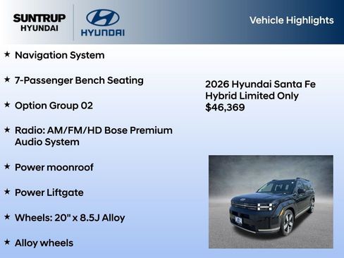New 2026 Hyundai Santa Fe Limited AWD/4WD image 7