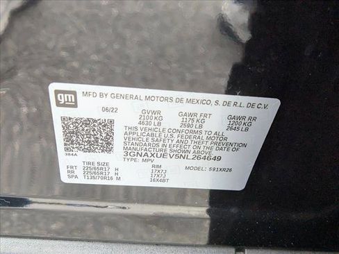 Used 2022 Chevrolet Equinox LT AWD/4WD image 24