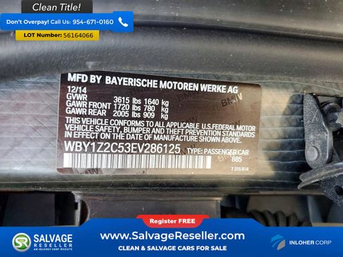 Used 2014 BMW i3 RWD image 16