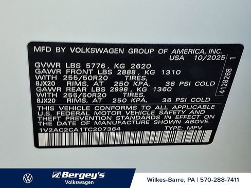 New 2026 Volkswagen Atlas Cross Sport SEL R-Line AWD/4WD image 20