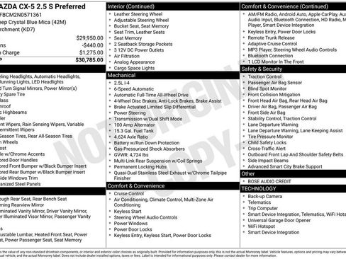 Used 2022 MAZDA CX-5 AWD 2.5 S w/ Preferred Package image 21