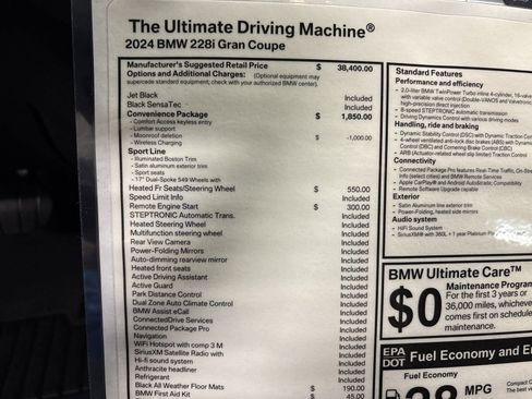 New 2024 BMW 228i Gran Coupe w/ Convenience Package image 37