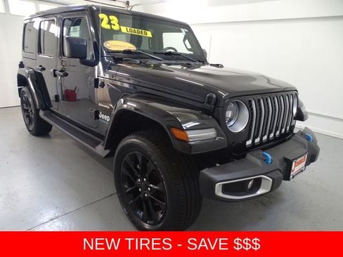 Certified 2023 Jeep Wrangler Unlimited Sahara w/ Cold Weather Group AWD/4WD image 1