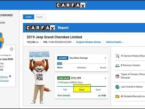 Used 2019 Jeep Grand Cherokee Limited w/ Luxury Group II AWD/4WD image 12