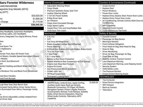 Used 2022 Subaru Forester Wilderness image 41