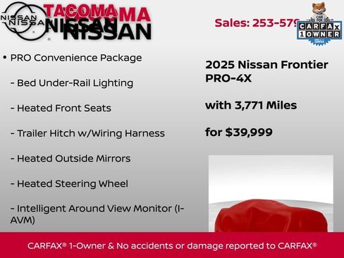 Used 2025 Nissan Frontier PRO-4X w/ Pro Convenience Package image 2