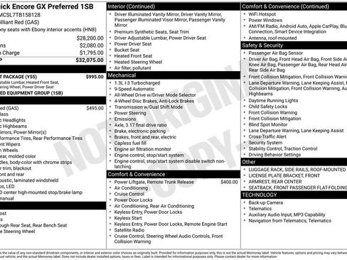 New 2026 Buick Encore GX Preferred w/ Comfort Package AWD/4WD image 6