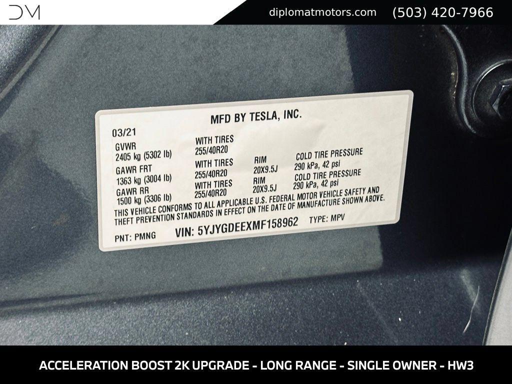 Used 2021 Tesla Model Y Long Range AWD/4WD image 44