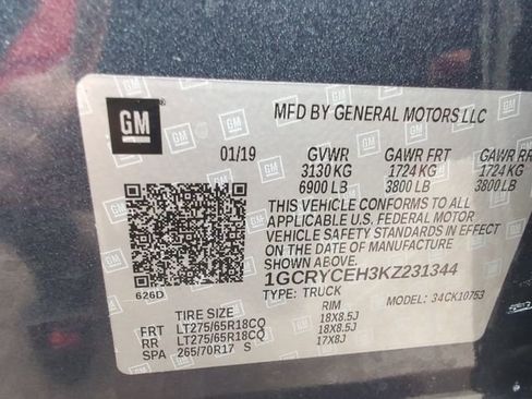 Used 2019 Chevrolet Silverado 1500 Custom Trail Boss w/ Custom Convenience Package image 35