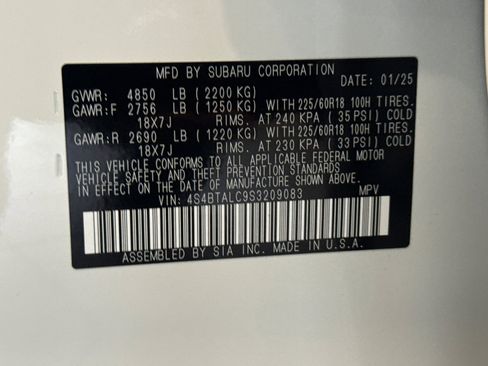 Certified 2025 Subaru Outback Onyx Edition image 28