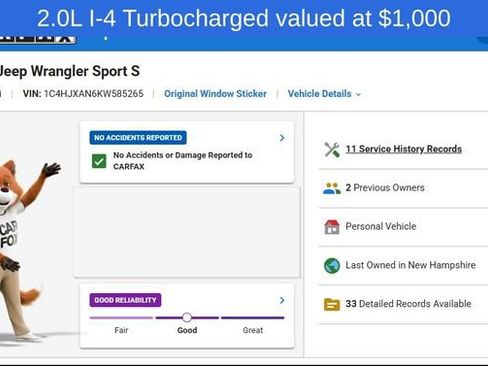 Used 2019 Jeep Wrangler Sport AWD/4WD image 8