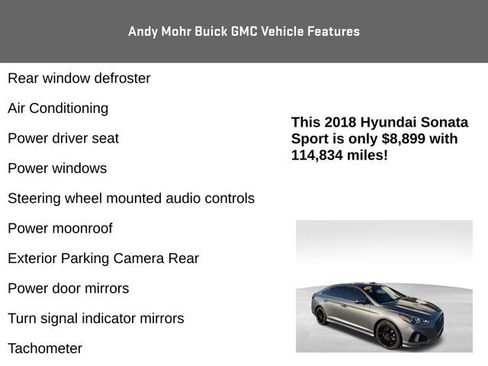 Used 2018 Hyundai Sonata Sport w/ Cargo Package image 8