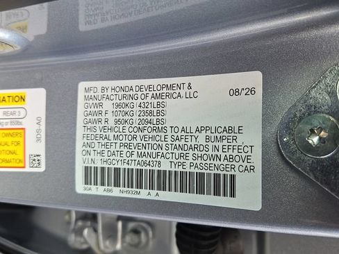 New 2026 Honda Accord SE image 19