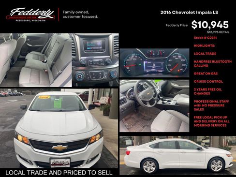 Used 2016 Chevrolet Impala LS image 2