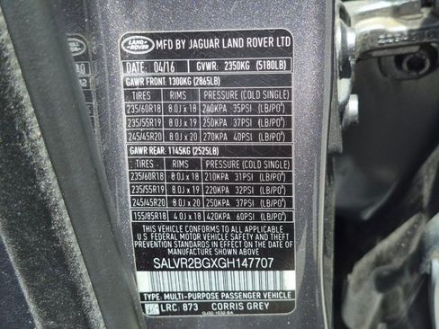 Used 2016 Land Rover Range Rover Evoque HSE AWD/4WD image 24