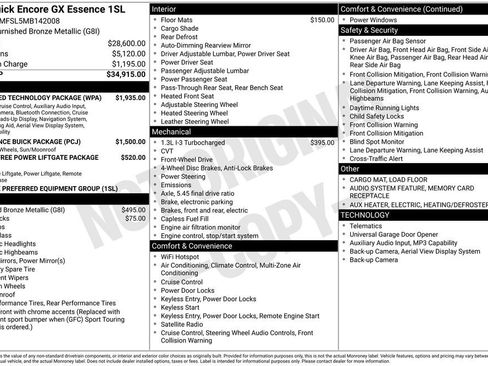 Used 2021 Buick Encore GX Essence w/ Advanced Technology Package FWD image 36